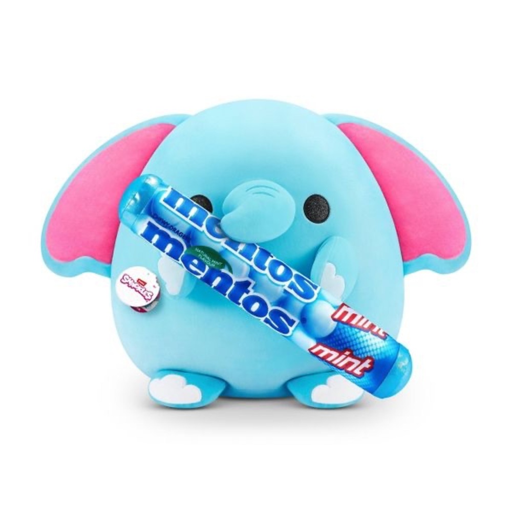 NWT Snackles Plush blue elephant and mentos